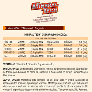 Mineral Tech Desarrollo Engorda - Llabana